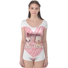 Paw Dog Pet Puppy Canine Cute Boyleg Leotard  by Sarkoni