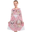 Paw Dog Pet Puppy Canine Cute Kids  Midi Sailor Dress View1