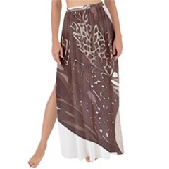 Owl Bird Feathers Maxi Chiffon Tie-up Sarong by Sarkoni
