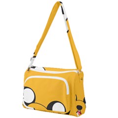Adventure Time Cartoon Face Funny Happy Toon Front Pocket Crossbody Bag by Bedest
