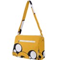 Adventure Time Cartoon Face Funny Happy Toon Front Pocket Crossbody Bag View2