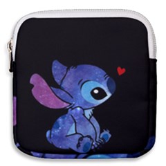 Stitch Love Cartoon Cute Space Mini Square Pouch by Bedest
