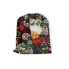 Graffiti Go Art Drawstring Pouch (large) by Bedest