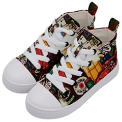 Graffiti Go Art Kids  Mid-top Canvas Sneakers by Bedest