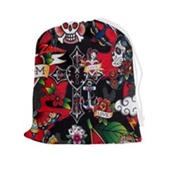Graffiti Tatoo Skate Art Boom Drawstring Pouch (2xl) by Bedest
