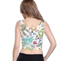 Seamless Pattern Vector With Funny Robots Cartoon Crop Top View3