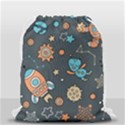 Space Seamless Pattern Art Drawstring Bag (Small) View2
