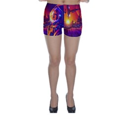 Far Future Human Colonization Skinny Shorts by Hannah976