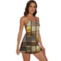 Golden Mosaic Tiles  2-in-1 Flare Activity Dress View3