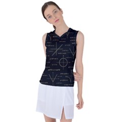 Abstract Math Pattern Women s Sleeveless Sports Top by Hannah976