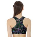 Math Linear Mathematics Education Circle Background Sports Bra with Border View2