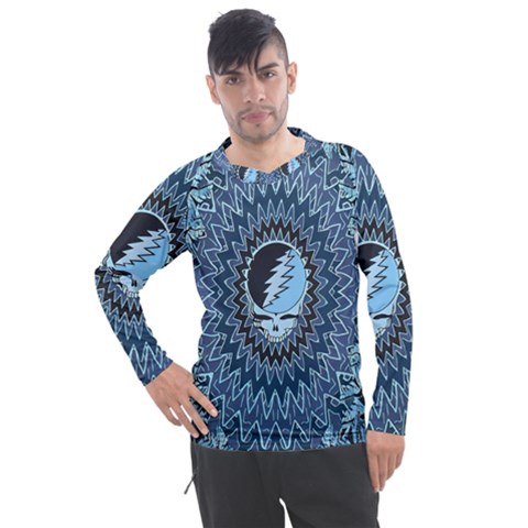 Grateful Dead Butterfly Pattern Men s Pique Long Sleeve T-shirt by Bedest