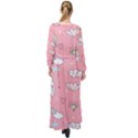 Cute Unicorn Seamless Pattern Maxi Chiffon Beach Wrap View2