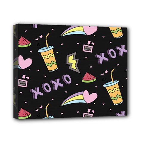 Cute Girl Things Seamless Background Canvas 10  X 8  (stretched) by Apen