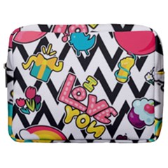 Vector Romantic Love Seamless Pattern Make Up Pouch (large) by Apen