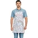 Seamless Pattern With Cute Rabbit Character Kitchen Apron View1