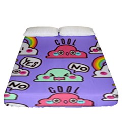 Cloud Seamless Pattern Fitted Sheet (king Size) by Apen