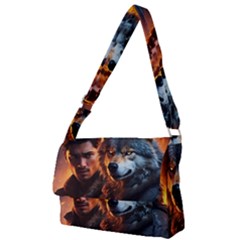 Be Dare For Everything Full Print Messenger Bag (l) by Saikumar