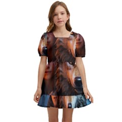 Be Fearless Kids  Short Sleeve Dolly Dress by Saikumar