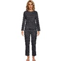 Math Equations Formulas Pattern Womens  Long Sleeve Lightweight Pajamas Set View1