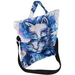 Cat Fold Over Handle Tote Bag by saad11