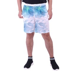 Blue-flower Men s Pocket Shorts by saad11
