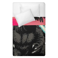 Godzilla Vintage Wave Duvet Cover Double Side (single Size) by Cendanart
