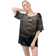 Tire Oversized Chiffon Top by Ket1n9