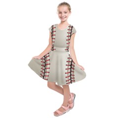 Baseball Kids  Short Sleeve Dress by Ket1n9