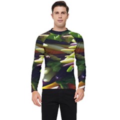Bright Peppers Men s Long Sleeve Rash Guard by Ket1n9