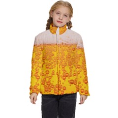 Beer Alcohol Drink Drinks Kids  Puffer Bubble Jacket Coat by Ket1n9