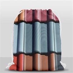 Shingle Roof Shingles Roofing Tile Drawstring Bag (small) by Ket1n9