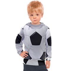 Soccer Ball Kids  Hooded Pullover by Ket1n9