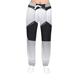 Soccer Ball Women Velvet Drawstring Pants by Ket1n9