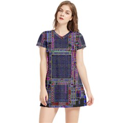 Cad Technology Circuit Board Layout Pattern Women s Sports Skirt by Ket1n9