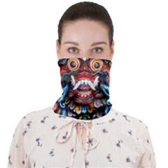 Wood Sculpture Bali Logo Face Covering Bandana (adult) by Ket1n9