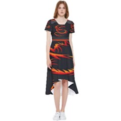 Dragon High Low Boho Dress by Ket1n9