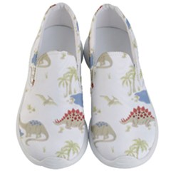 Dinosaur Art Pattern Men s Lightweight Slip Ons by Ket1n9