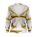 Simulated Gold Leaf Gilded Butterfly Women s Sweatshirt View2