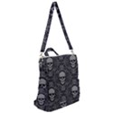 Dark Horror Skulls Pattern Crossbody Backpack View2