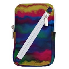 Watercolour Color Background Belt Pouch Bag (small) by Ket1n9