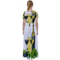 White Wine Red Wine The Bottle High Waist Short Sleeve Maxi Dress View2