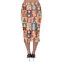 Cute Christmas Seamless Pattern Vector  - Midi Pencil Skirt View2
