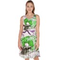 Horse Horses Animal World Green Knee Length Skater Dress With Pockets View1