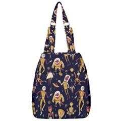 Alien Surface Pattern Center Zip Backpack by Ket1n9