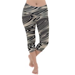 Alien Planet Surface Lightweight Velour Capri Yoga Leggings by Ket1n9