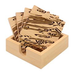 Alien Planet Surface Bamboo Coaster Set by Ket1n9