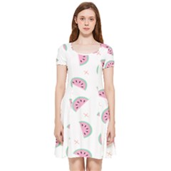 Watermelon Wallpapers  Creative Illustration And Patterns Inside Out Cap Sleeve Dress by Ket1n9