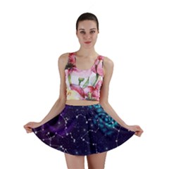 Realistic Night Sky Poster With Constellations Mini Skirt by Ket1n9