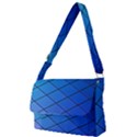 Blue Pattern Plain Cartoon Full Print Messenger Bag (S) View1